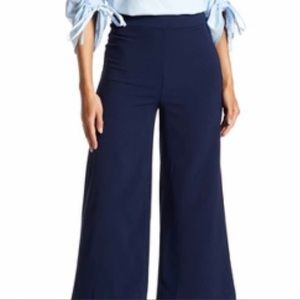 High waisted wide legged crop pants